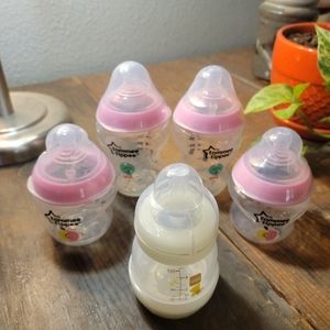 5 baby bottles
